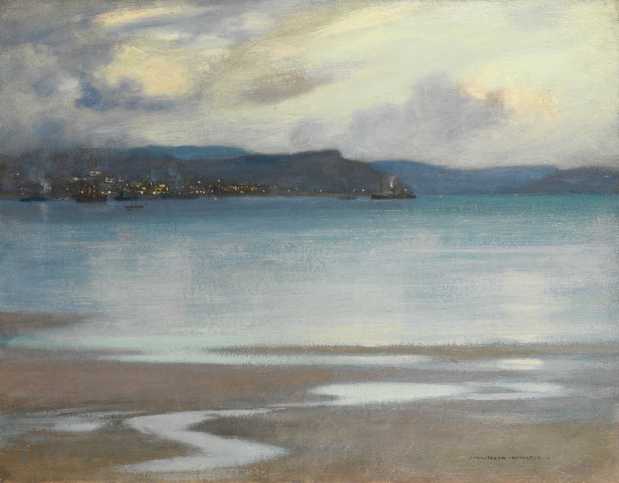 Rhu Bay (óleo sobre tela) de James Whitelaw Hamilton