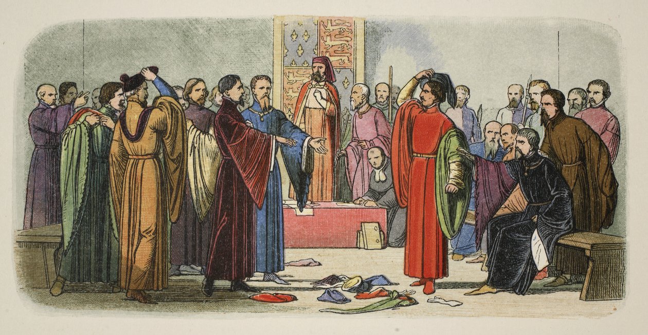 Albemarle e Fitzwalter, de A Chronicle of England BC 55 a AD 1485, pub. Londres de James William Edmund Doyle