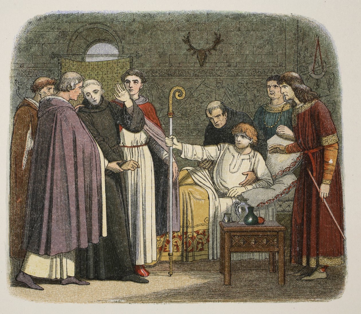 Anselmo fez Arcebispo de Canterbury por William II, 1093, de A Chronicle of England BC 55 a AD 1485, pub. Londres, 1863 de James William Edmund Doyle