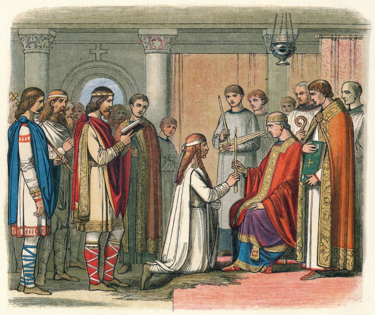 Batismo do rei Guthorm, 878 1864 de James William Edmund Doyle