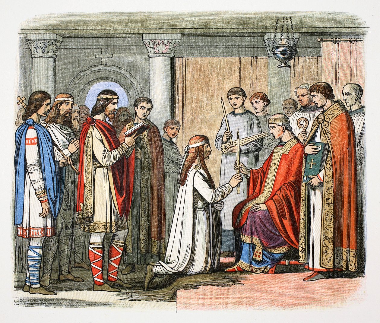 Batismo do Rei Guthrum, 878 1864 de James William Edmund Doyle