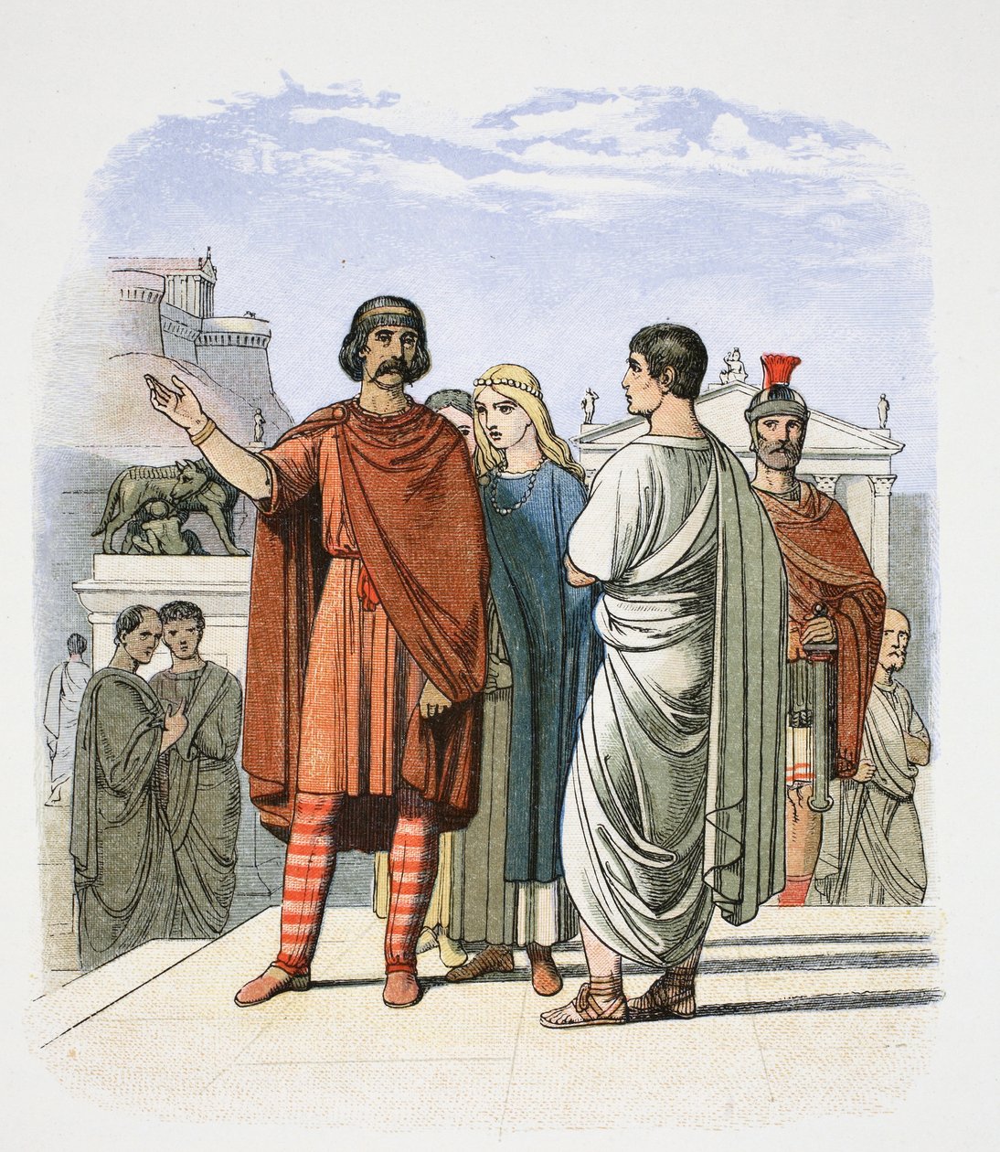Caractacus em Roma, 52 1864.   de James William Edmund Doyle