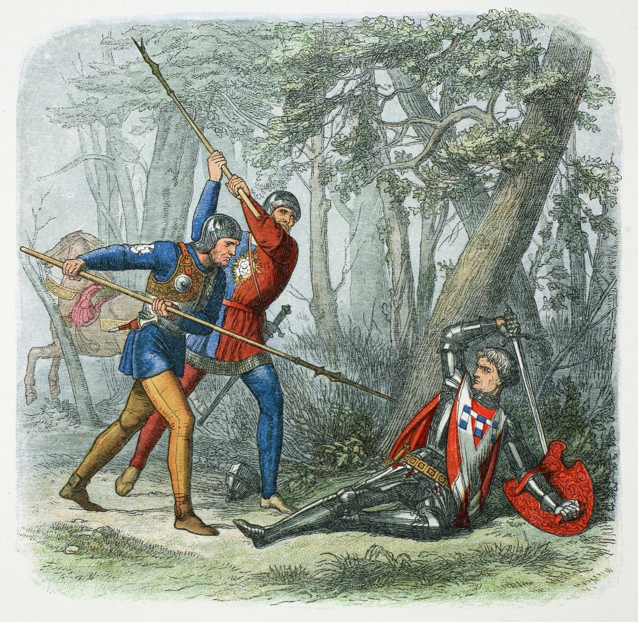 Death of Warwick the Kingmaker, Battle of Barnet, 1471 1864.   de James William Edmund Doyle