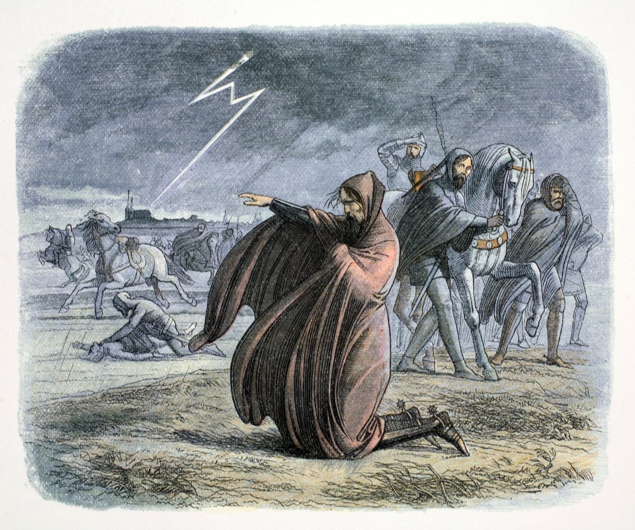Eduardo III da Inglaterra jura que fará a paz, 1360 1864 de James William Edmund Doyle