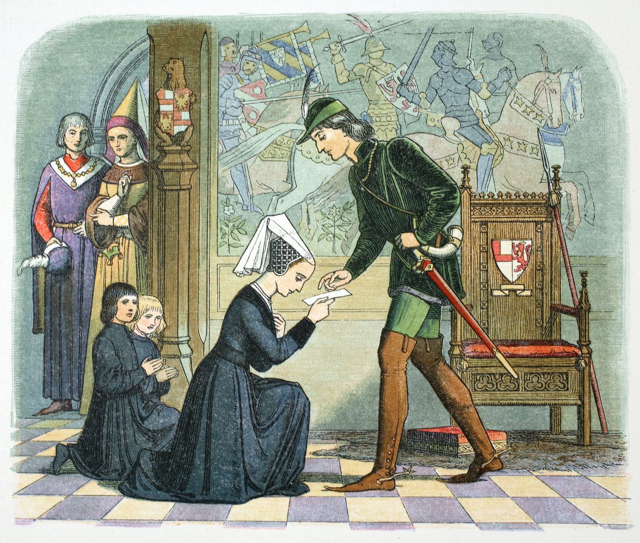 Eduardo IV da Inglaterra e Lady Elizabeth Grey, 1464 1864 de James William Edmund Doyle