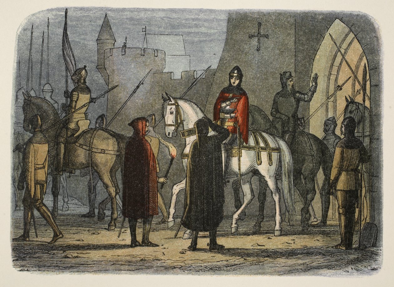 Henrique V marcha contra os Lollards, de A Chronicle of England BC 55 a AD 1485, pub. Londres, 1863 de James William Edmund Doyle