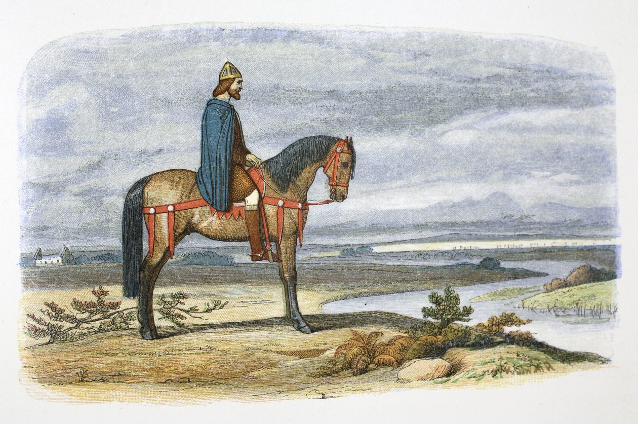 Rei Alfred planeja a captura da frota dinamarquesa, 892 1864 de James William Edmund Doyle