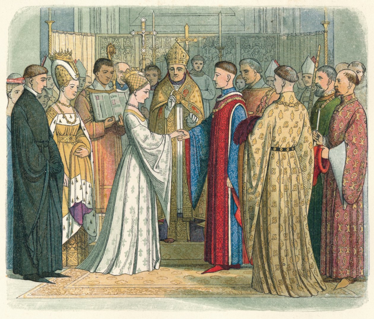 Casamento de Henrique V. e Catarina da França, 1420 1864 de James William Edmund Doyle