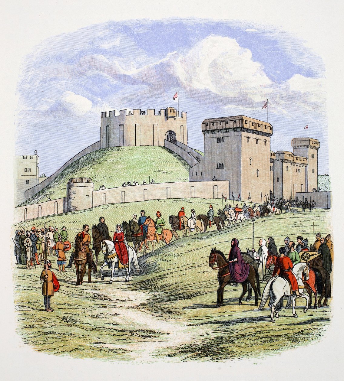 Matilda tem permissão para se aposentar de Arundel, Sussex, 1139 1864 de James William Edmund Doyle