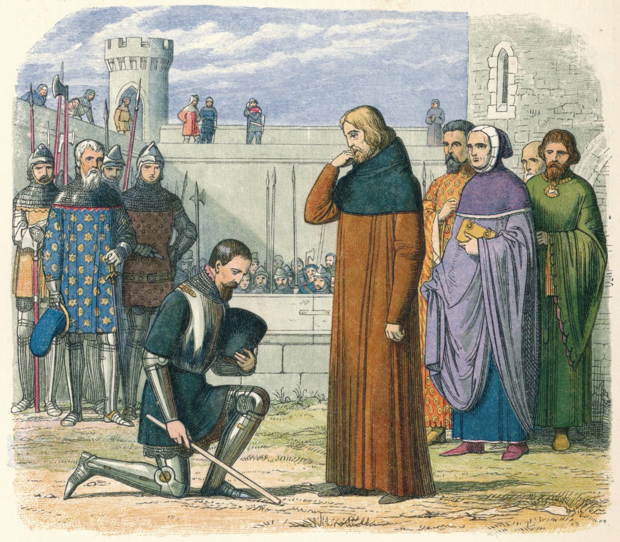 Reunião de Richard e Henry, 1399 1864. de James William Edmund Doyle