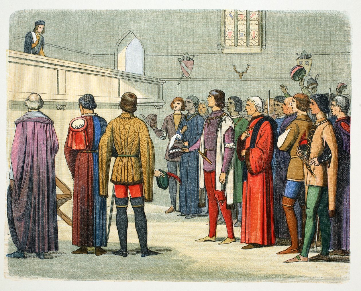 Richard, Duque de Gloucester convidado a assumir a coroa, 1483 1864 de James William Edmund Doyle