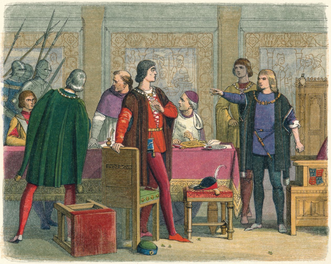 Richard ordena a prisão de Hastings, 1864 de James William Edmund Doyle