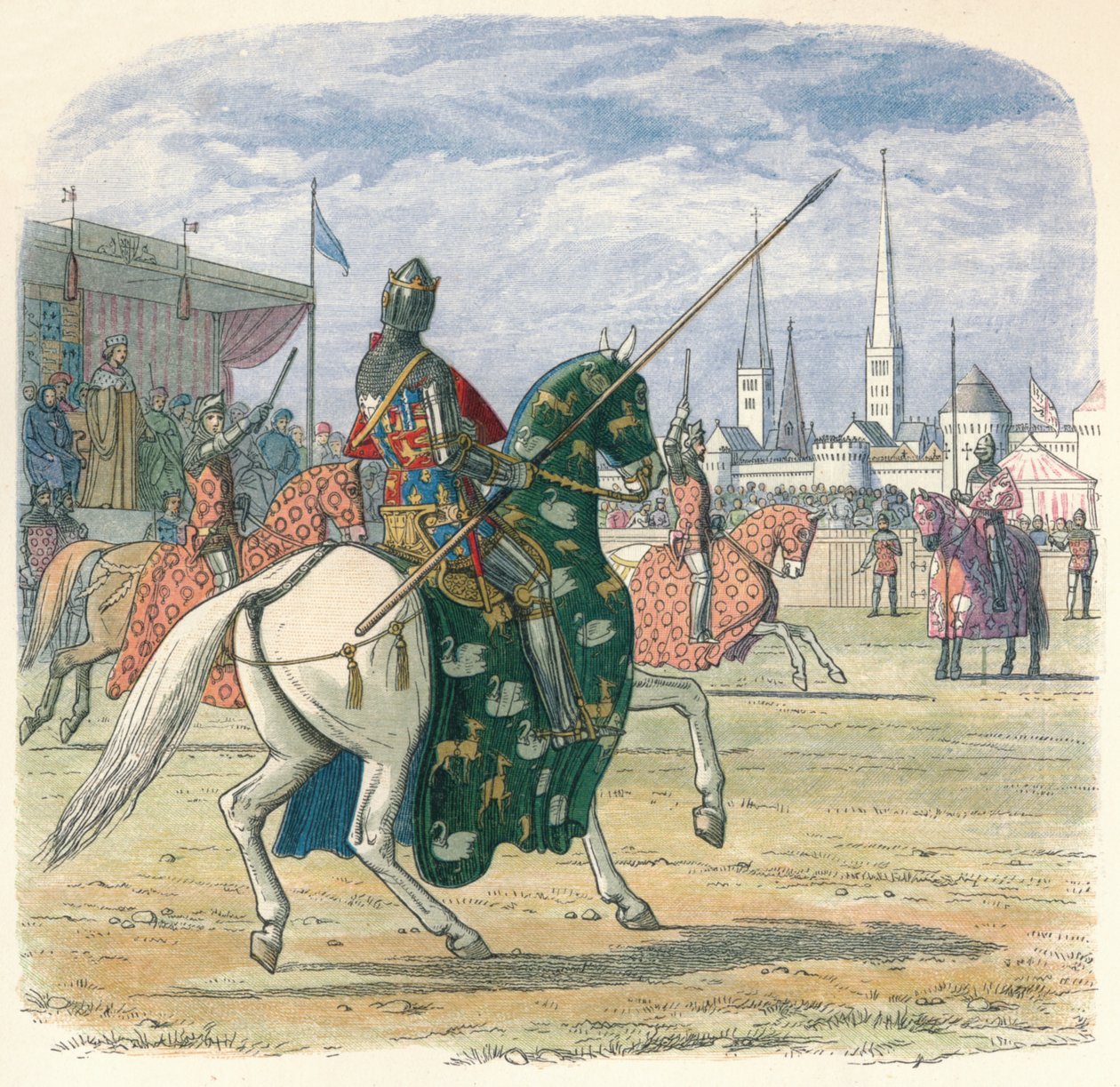 Richard para o duelo entre Hereford e Norfolk, 1398 1864 de James William Edmund Doyle