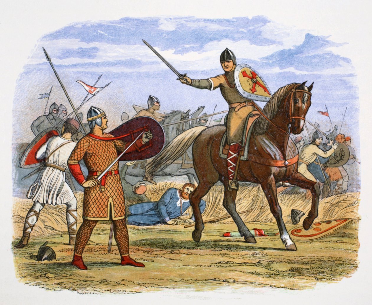 Robert, Duque da Normandia, capturado na Batalha de Tinchebraye, Normandia, 1106 1864 de James William Edmund Doyle