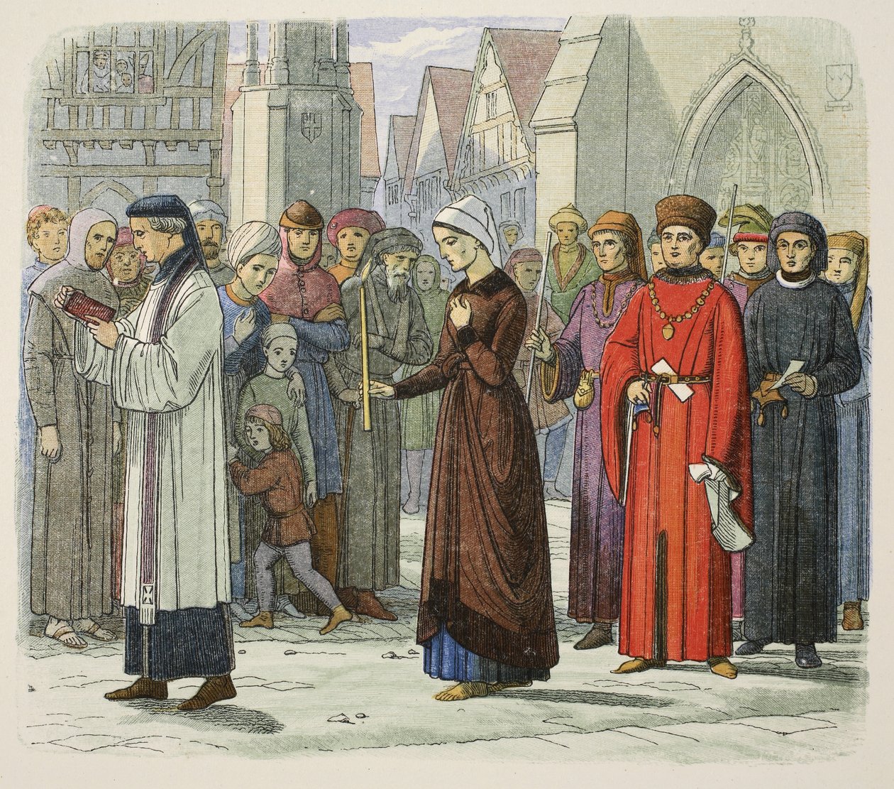 A Duquesa de Gloucester faz penitência de James William Edmund Doyle