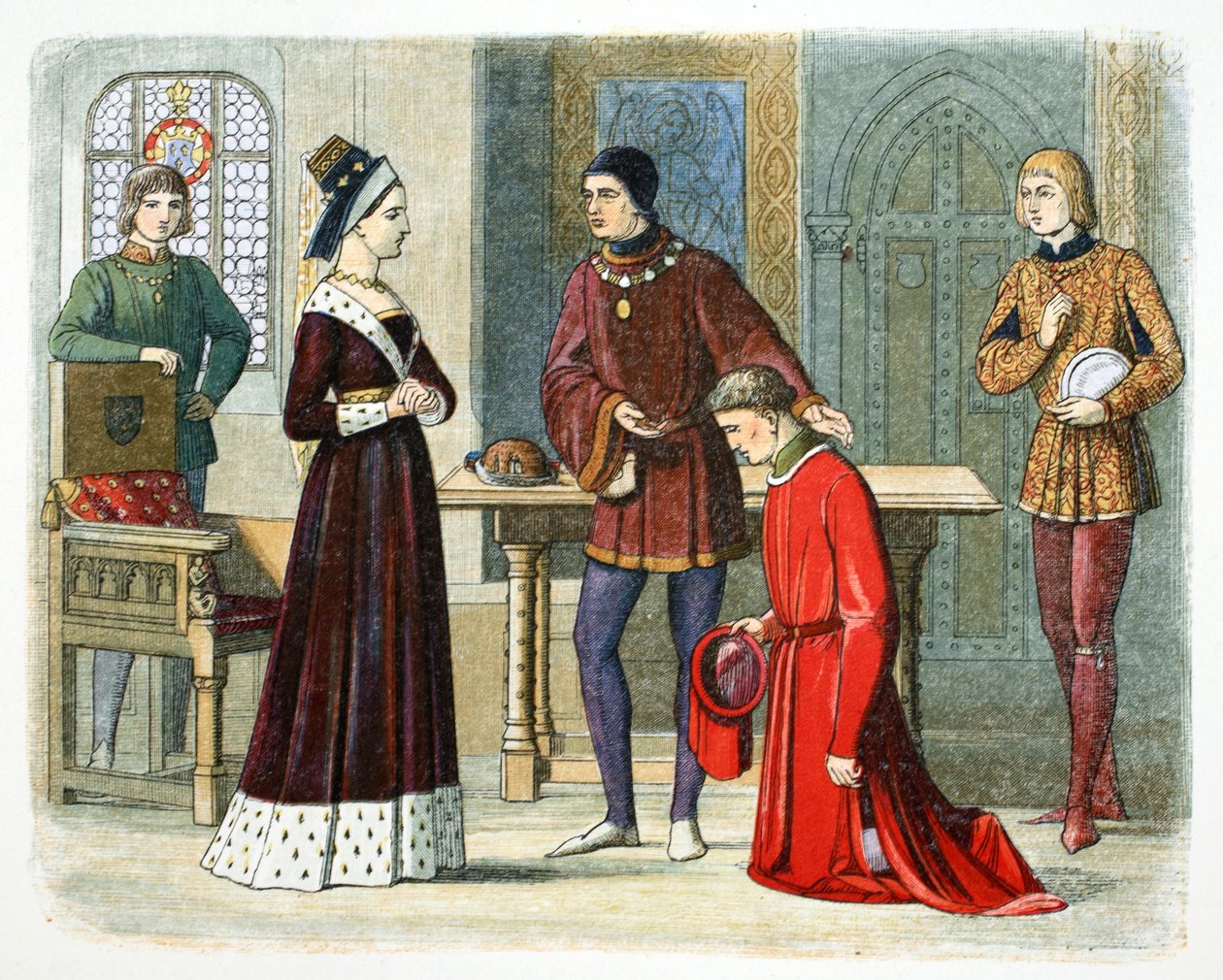 O conde de Warwick se submete à rainha Margaret, 1470 1864. de James William Edmund Doyle