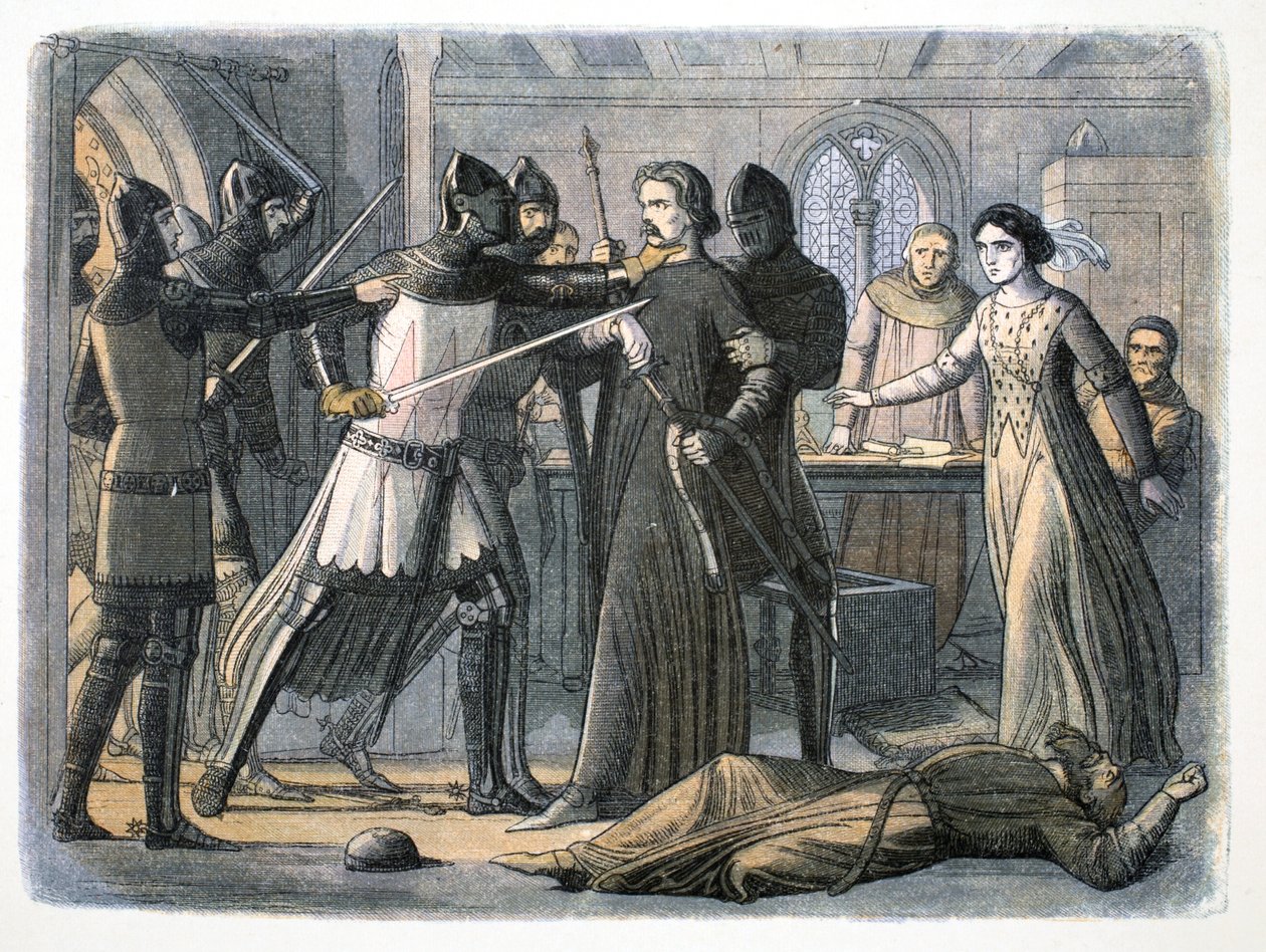 A prisão de Sir Roger Mortimer, Castelo de Nottingham, 1330 1864 de James William Edmund Doyle