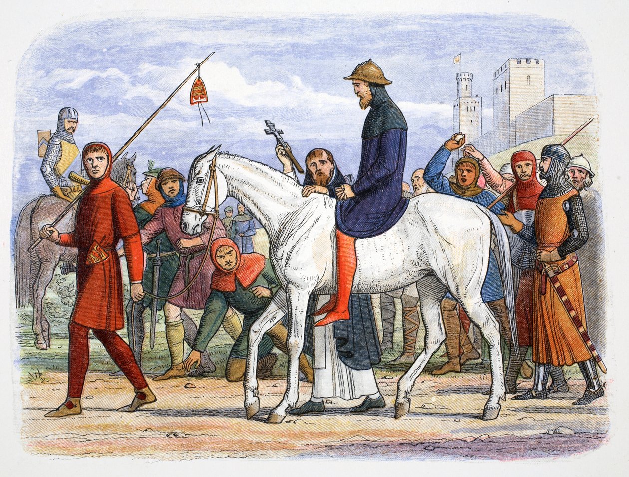 Thomas, Conde de Lancaster, sendo levado à execução, Pontefract, Yorkshire, 1322 1864 de James William Edmund Doyle