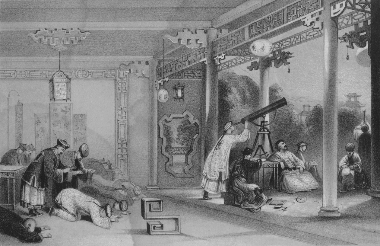 As cerimônias observadas em todas as províncias e cidades da China, por ocasião de um eclipse de James William Giles