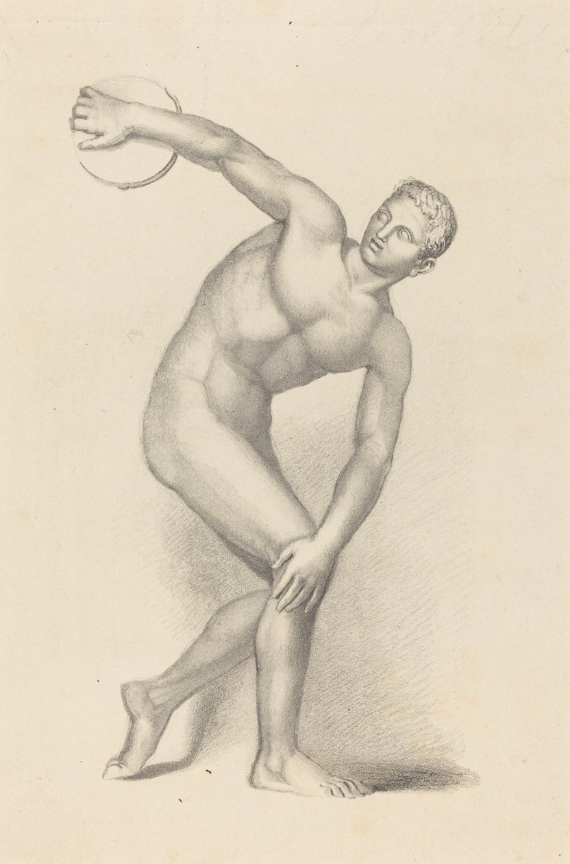 Discobolus, de Myron de James William Giles after John Flaxman
