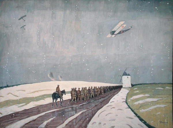 Canadenses na neve de James Wilson Morrice