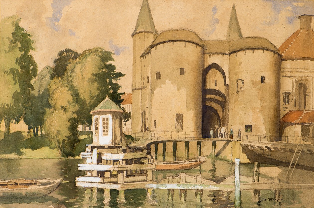 Portal de Bruges (aquarela) de James Wright