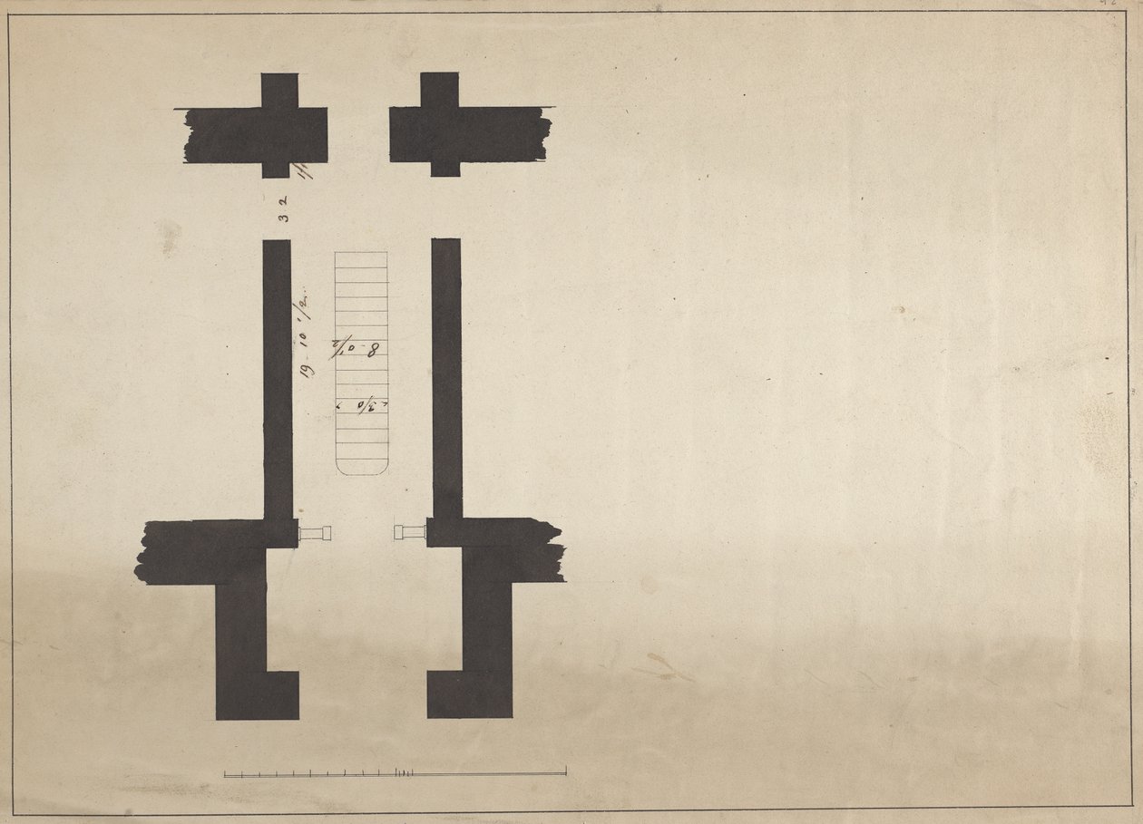 Cobham Hall, Kent: Plano não identificado para uma Passagem de James Wyatt