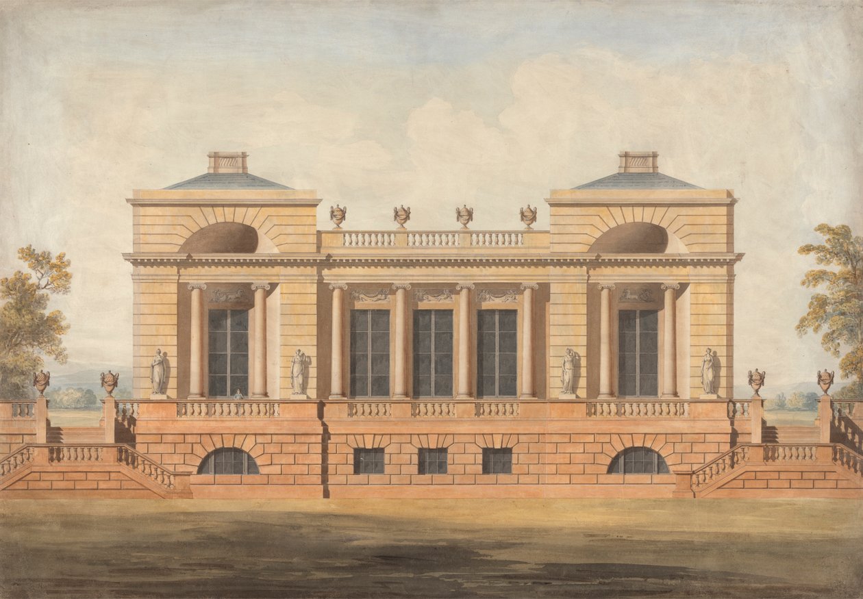 Desenho para uma casa de campo não identificada de James Wyatt