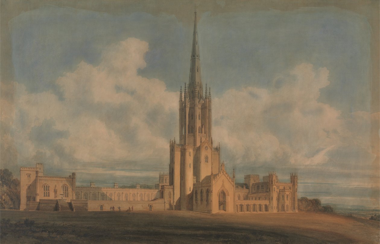 Projeto previsto para a Abadia de Fonthill, Wiltshire de James Wyatt