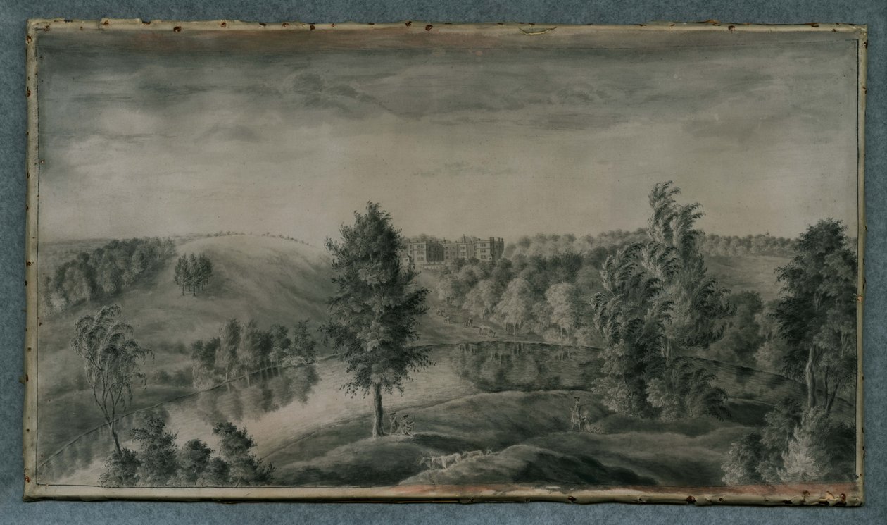 Vista da Casa Temple Newsam, do Leste de James the Younger Lambert
