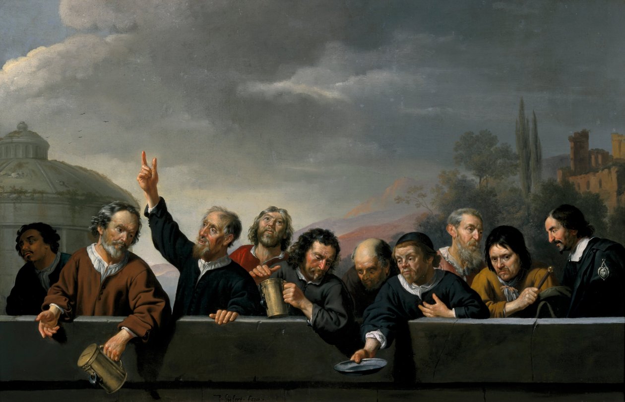 Retratos dos Habitantes em St Jobsgasthuis em Utrecht de Jan van Bijlert or Bylert