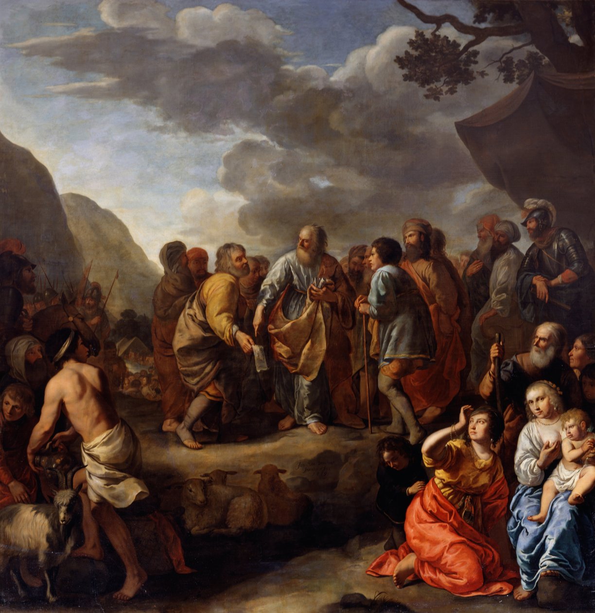 Jetro aconselhando Moisés de Jan van Bronchorst