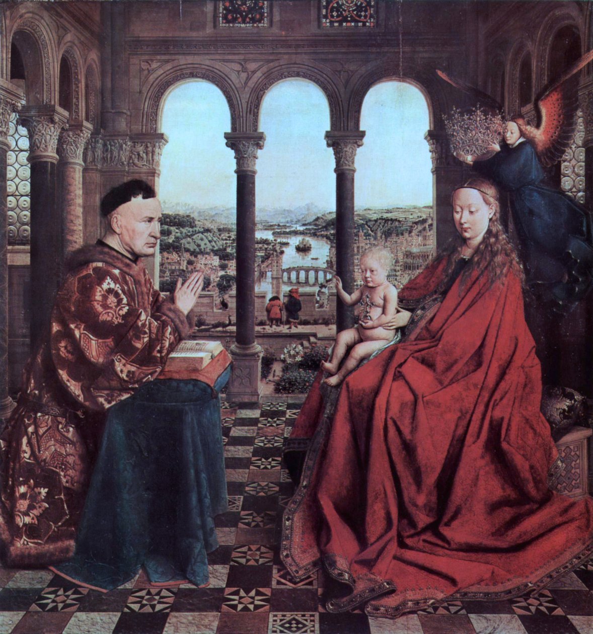 Chanceler Rolin rezando diante da Virgem de Jan van Eyck