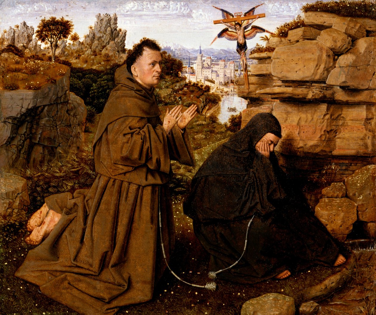 São Francisco de Assis recebe os estigmas de Jan van Eyck