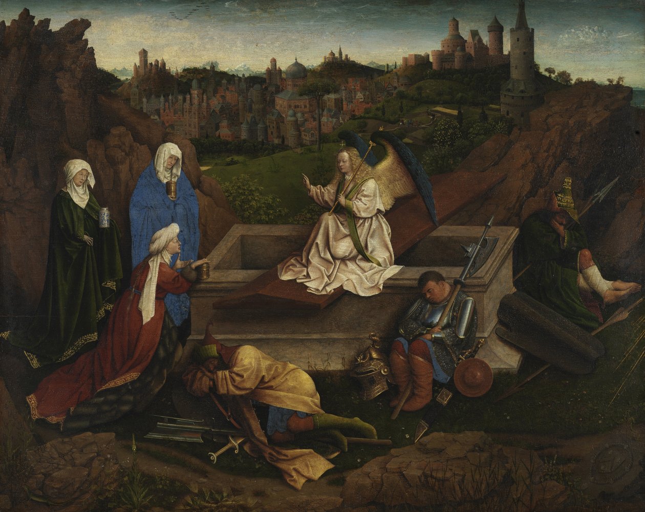 As três marias no túmulo de Jan van Eyck