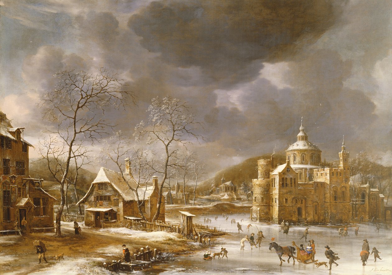 Paisagem de inverno de Jan Abrahamsz. Beerstraten