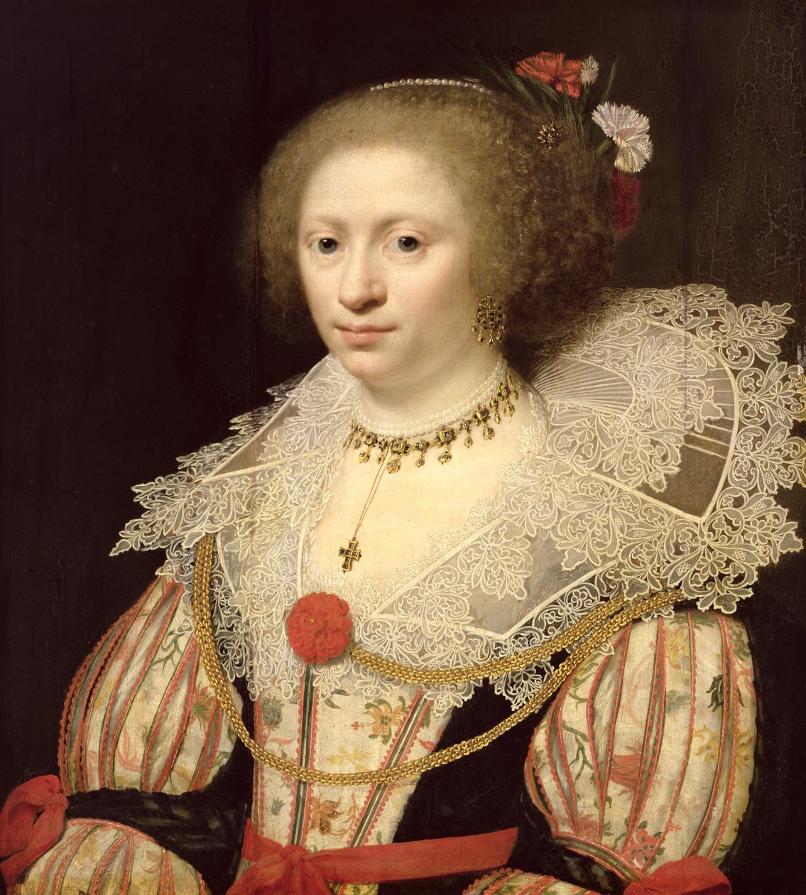 Retrato de uma mulher de Jan Anthonisz. van Ravesteyn