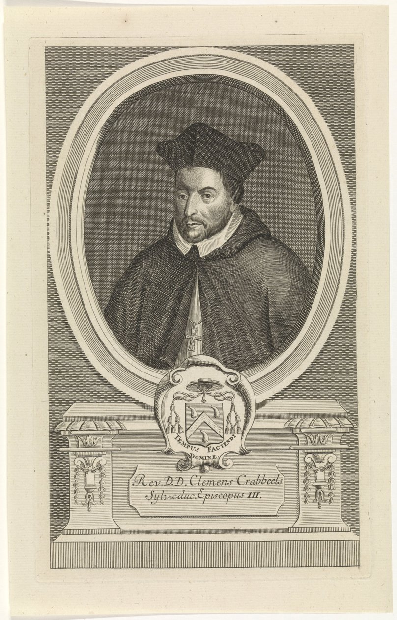 Retrato de Clemens Crabeels gravado por Jan Baptist Jongelinck de Jan Baptist Jongelinck