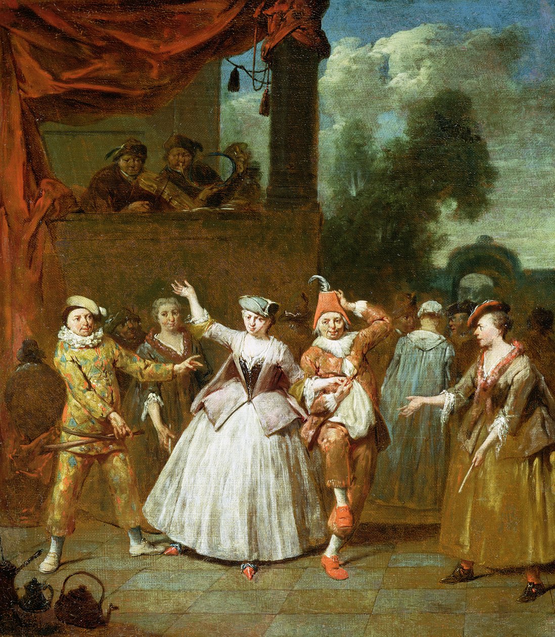 Atores da Commedia dellArte de Jan Baptist Lambrechts