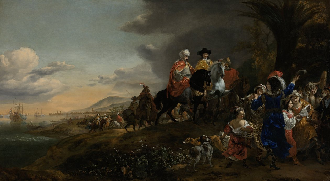 O embaixador holandês em seu caminho para Isfahan, 1653-59 de Jan Baptist Weenix
