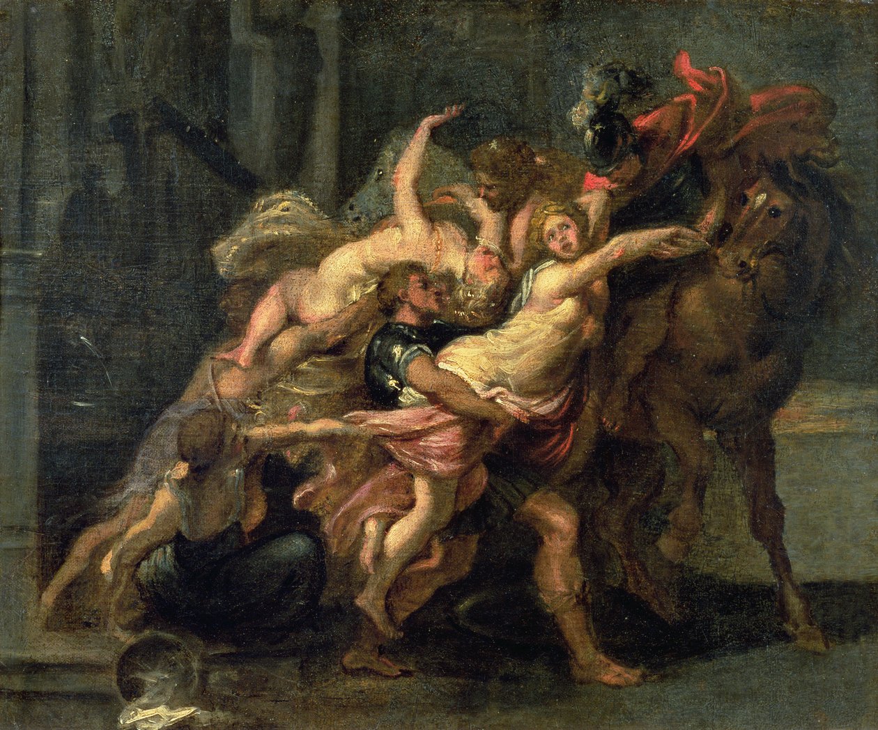 O estupro das filhas de Leucipo, 1637-39 de Jan Boeckhorst