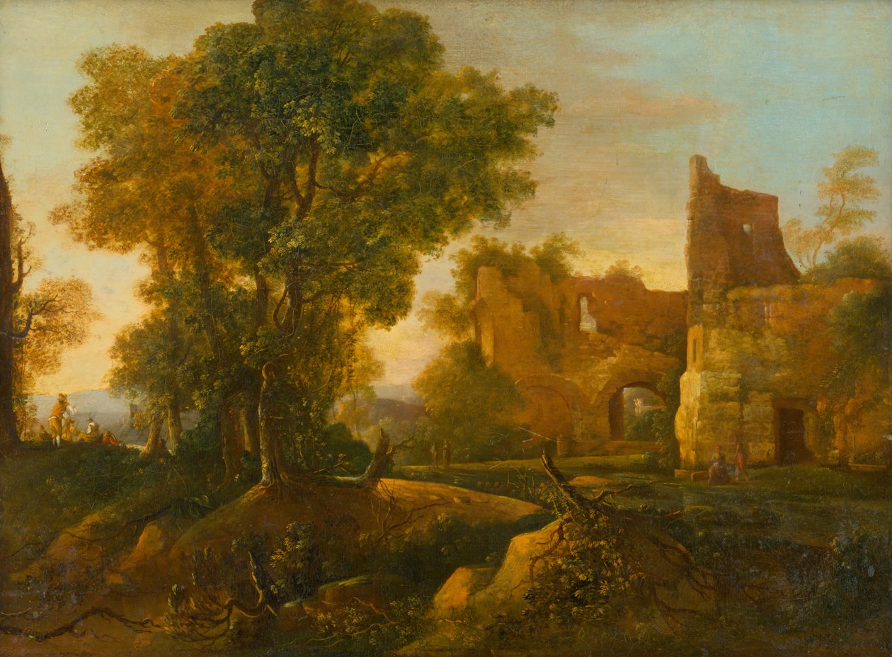Paisagem com ruína de Jan Dirksz Both