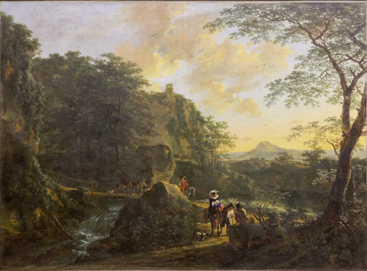 Viajantes elegantes de Jan Dirksz Both