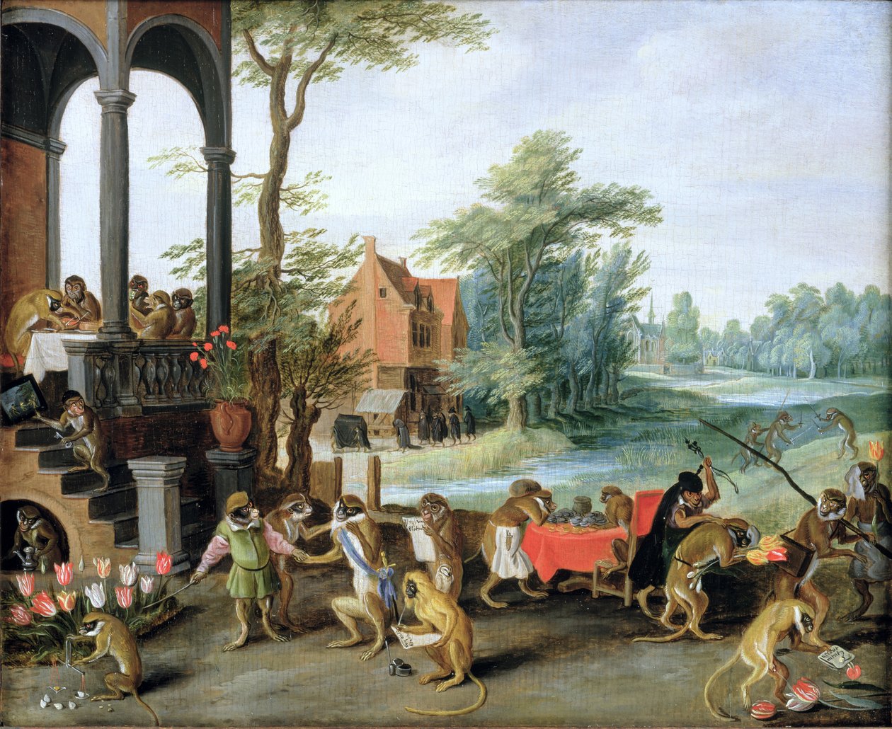 Uma Sátira da Loucura da Tulipa Mania de Jan the Elder Brueghel