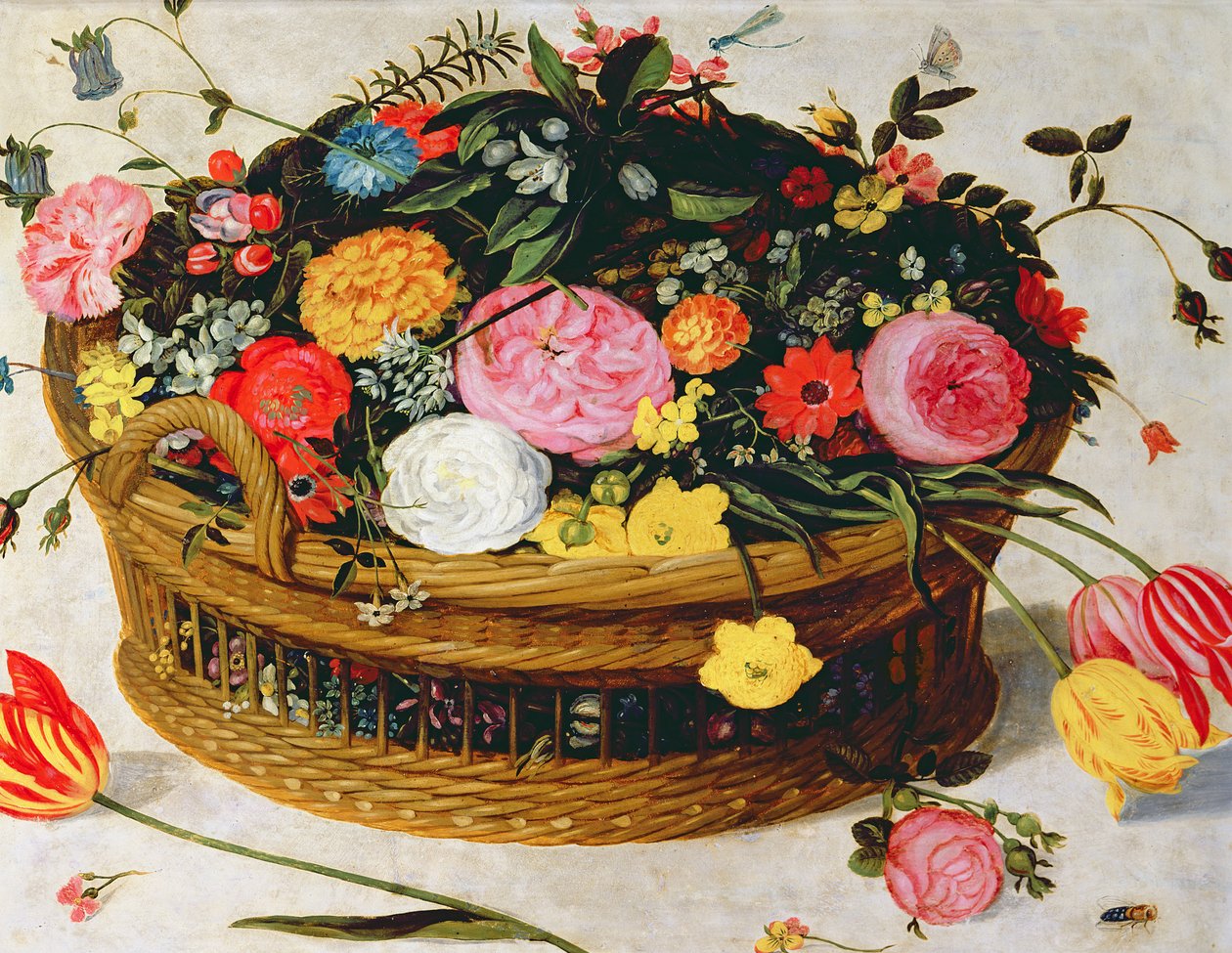 Cesta de flores de Jan the Elder Brueghel
