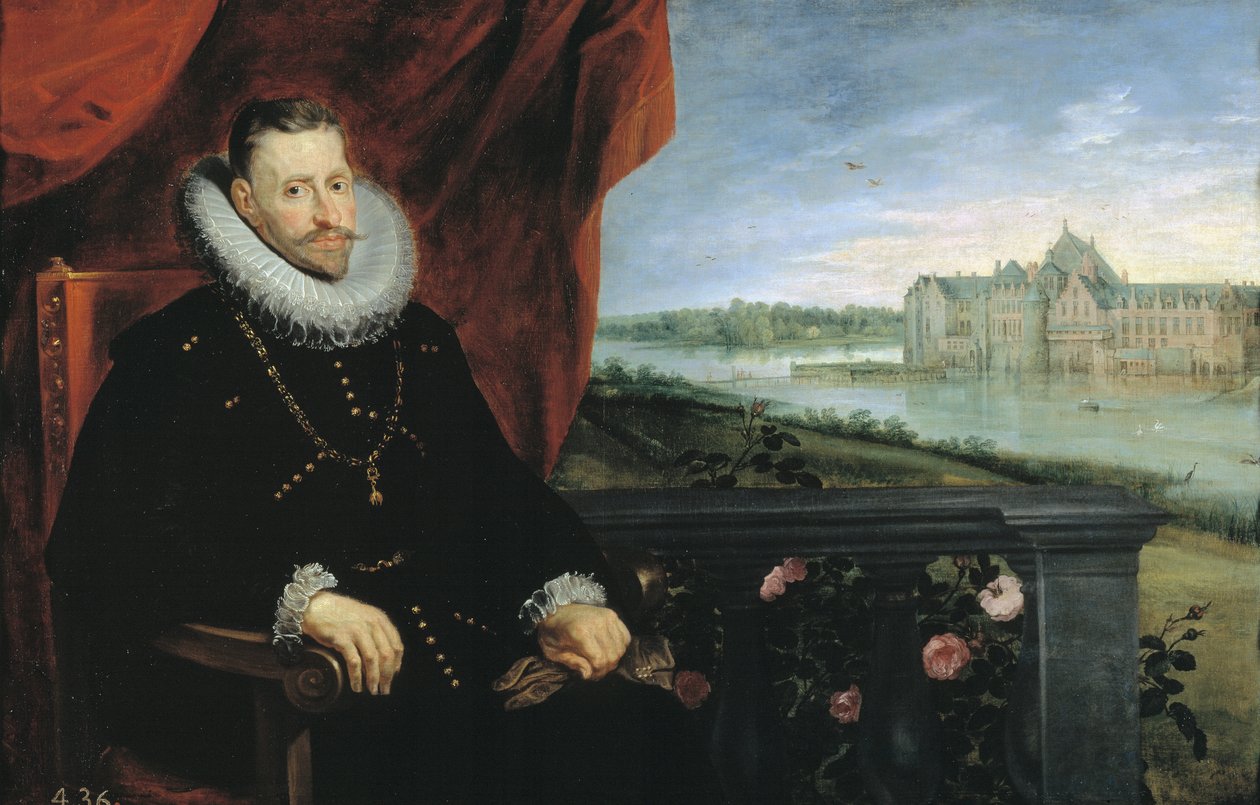 Retrato, de, arquiduque, albert, de, áustria de Jan the Elder Brueghel