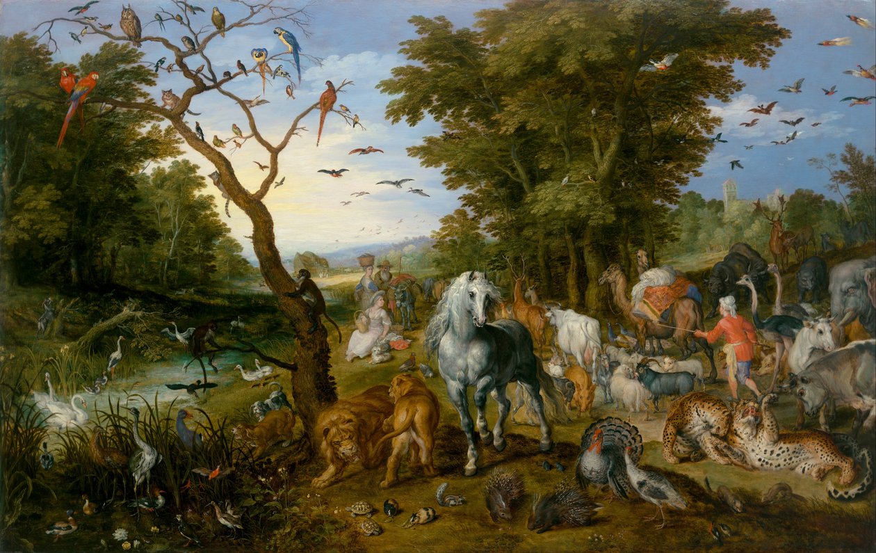 A entrada dos animais na arca de Noé de Jan the Elder Brueghel