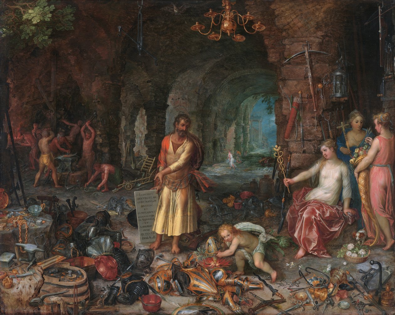 Profecia do profeta Isaías de Jan the Elder Brueghel