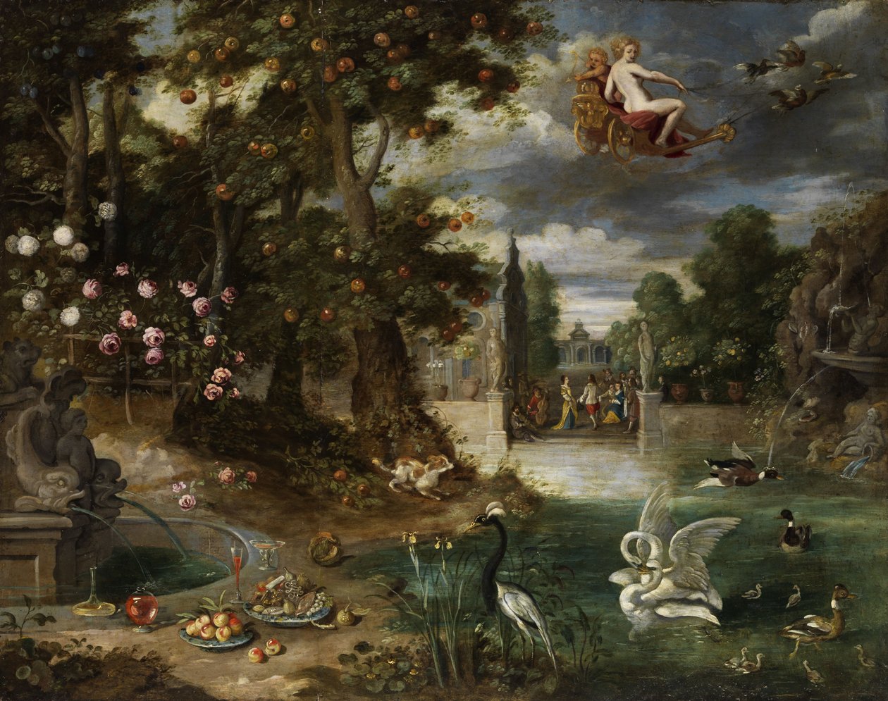 Os triunfos do amor de Jan Brueghel the Younger