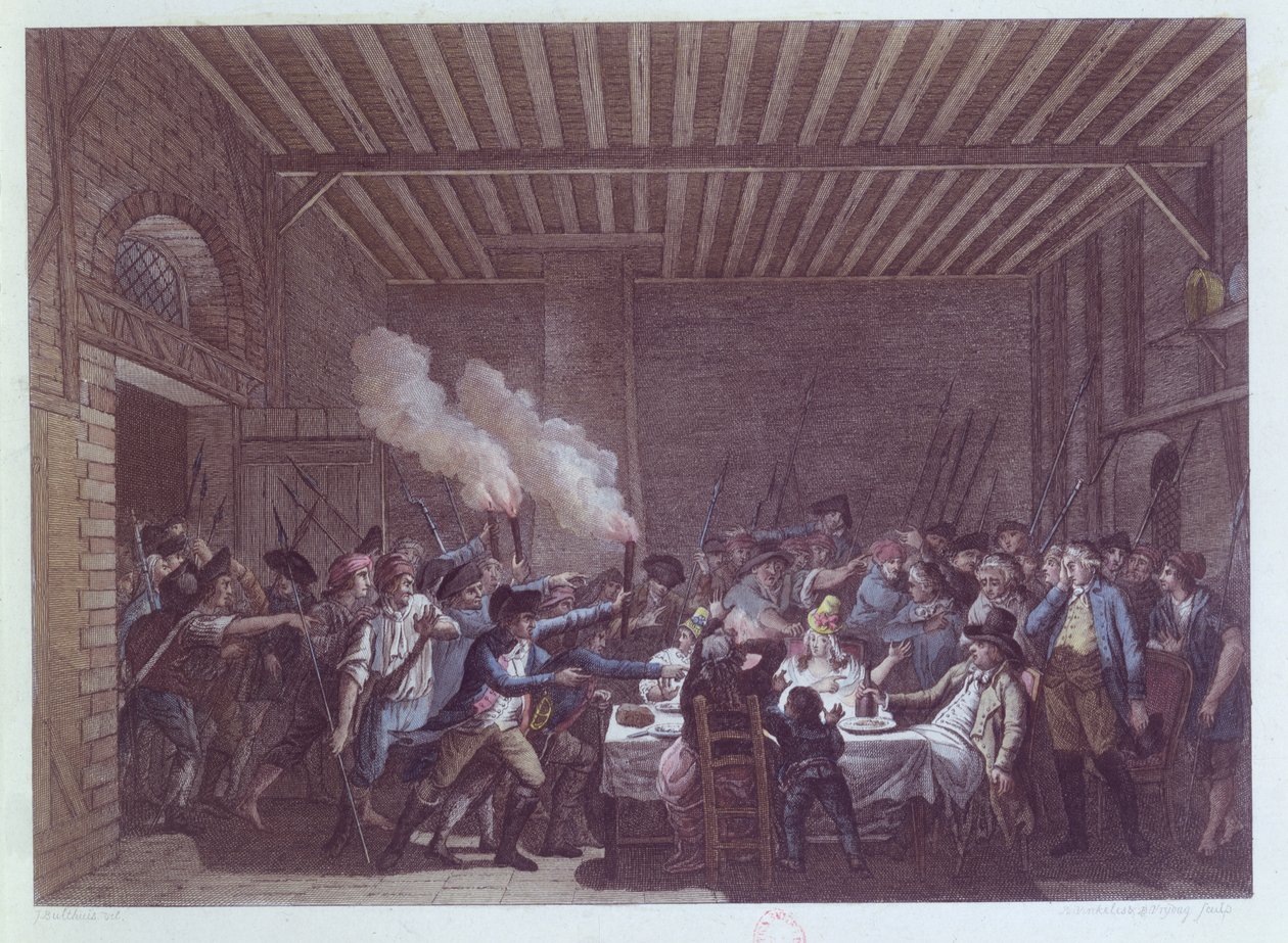 A prisão de Luís XVI (1754-93) em Varennes, 22 de junho de 1791 de Jan Bulthuis